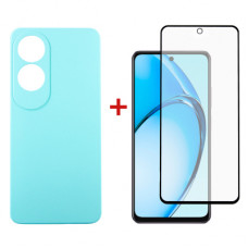 Чохол до мобільного телефона Dengos Oppo A60 Soft + glass Ice Blue (DG-KM-105)