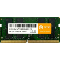 Модуль пам'яті для ноутбука SoDIMM DDR4 16GB 3200 MHz ATRIA (UAT43200CL22SK1/16)