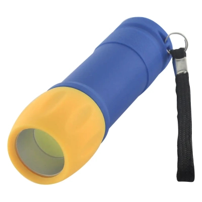 Ліхтар Quantum Smile yellow+blue 3W COB 3xAAA 2шт/уп (QM-FL1045-PB)