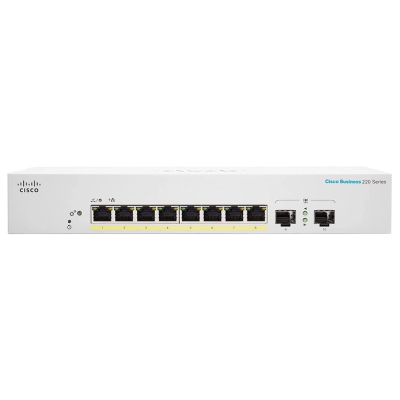 Комутатор мережевий Cisco CBS220-8P-E-2G-EU