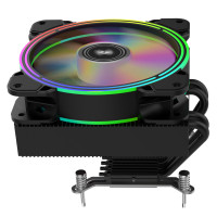 Кулер до процесора 2E GAMING Air Cool AC120T4-ARGB, LGA1700, 1200, 115x, 1366, AM5, AM4, AM3, AM3+, 4pin PWM, 3pin +5V (2E-AC120T4-ARGB)