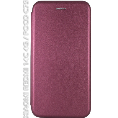Чохол до мобільного телефона BeCover Exclusive Xiaomi Redmi 14C 4G / Poco C75 Red Wine (712511)