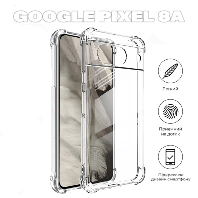 Чохол до мобільного телефона BeCover Anti-Shock Google Pixel 8a Clear (711664)