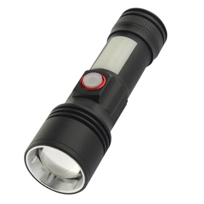 Ліхтар Quantum Adept 10W LED zoom +COB з USB (QM-FL1031)