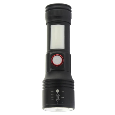 Ліхтар Quantum Adept 10W LED zoom +COB з USB (QM-FL1031)