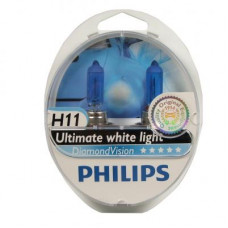 Автолампа Philips H11 Diamond Vision, 5000K, 2шт (12362DVS2)