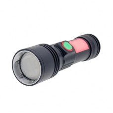 Ліхтар Quantum Adept 10W LED zoom +COB з USB+ Li-ion18650/2600mAh (QM-FL1031-18650/2600)