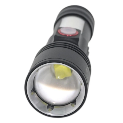 Ліхтар Quantum Adept 10W LED zoom +COB з USB+ Li-ion18650/2600mAh (QM-FL1031-18650/2600)