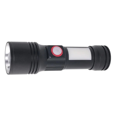 Ліхтар Quantum Adept 10W LED zoom +COB з USB+ Li-ion18650/2600mAh (QM-FL1031-18650/2600)