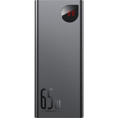 Батарея універсальна Baseus Adaman Metal 20000mAh, PD/65W, QC/3.0, +cable USB to Type-C (PPIMDA-D01 / P10021506112-01)