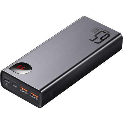 Батарея універсальна Baseus Adaman Metal 20000mAh, PD/65W, QC/3.0, +cable USB to Type-C (PPIMDA-D01 / P10021506112-01)