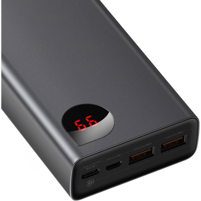 Батарея універсальна Baseus Adaman Metal 20000mAh, PD/65W, QC/3.0, +cable USB to Type-C (PPIMDA-D01 / P10021506112-01)