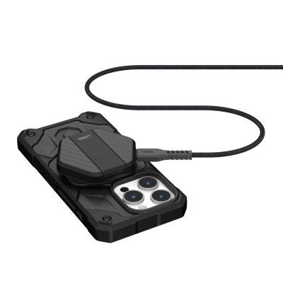 Зарядний пристрій UAG Wireless Charging Pad With Stand Black/Carbon Fiber (9B4410114042)