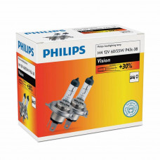 Автолампа Philips H4 Vision, 3200K, 2шт (12342PRC2)