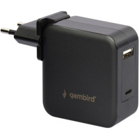 Зарядний пристрій Gembird 60W PD & QC, Type-C, USB-A (NPA-PD60-01)