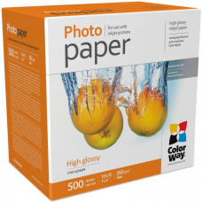 Папір ColorWay 10x15 260г, glossy, 500л, карт.уп. (PG2605004R)