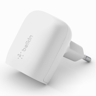 Зарядний пристрій Belkin 20W USB-C PD PPS white (WCA006VFWH)