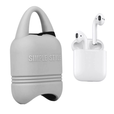 Чохол для навушників Kindon i-Smile для Apple AirPods IPH1430 Gray (702348)