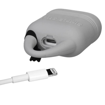 Чохол для навушників Kindon i-Smile для Apple AirPods IPH1430 Gray (702348)