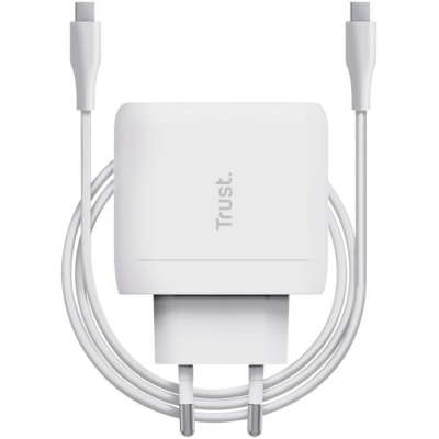 Зарядний пристрій Trust Maxo 65W USB-C PD white (25139_TRUST)