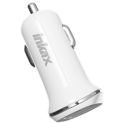 Зарядний пристрій Inkax CD-12 Car charger + Type-C cable 2USB 2.1A White (F_72207)