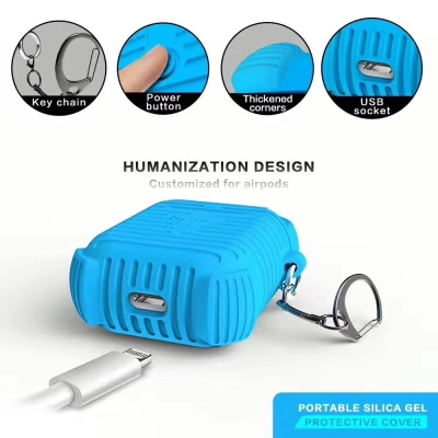 Чохол для навушників Protective i-Smile для Apple AirPods IPH1371 Blue (702351)