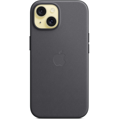 Чохол до мобільного телефона Apple iPhone 15 FineWoven Case with MagSafe Black (MT393ZM/A)