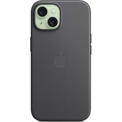 Чохол до мобільного телефона Apple iPhone 15 FineWoven Case with MagSafe Black (MT393ZM/A)