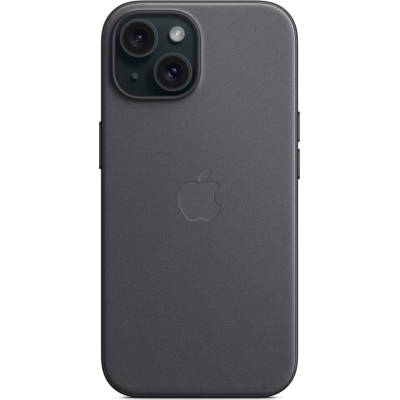 Чохол до мобільного телефона Apple iPhone 15 FineWoven Case with MagSafe Black (MT393ZM/A)