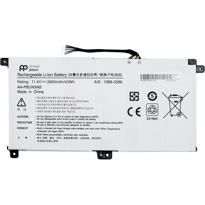 Акумулятор до ноутбука SAMSUNG Notebook 5 NP530E5M (AA-PBUN3AB) 11.4V 3900mAh PowerPlant (NB490165)