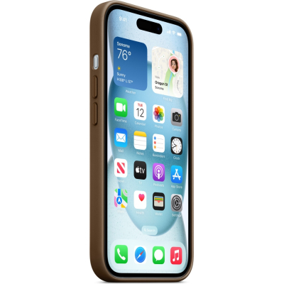 Чохол до мобільного телефона Apple iPhone 15 FineWoven Case with MagSafe Taupe (MT3C3ZM/A)