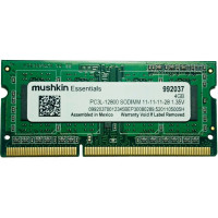 Модуль пам'яті для ноутбука SoDIMM DDR3L 4GB 1600 MHz Essentials Mushkin (992037)