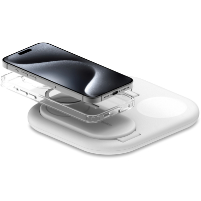Зарядний пристрій Belkin 3in1 Magnetic Foldable iPhone/Watch/AirPods Qi2 15W white (WIZ029VFWH)