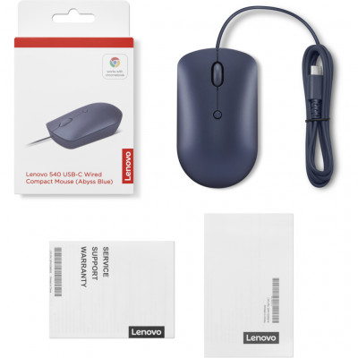 Мишка Lenovo 540 USB-C Wired Abyss Blue (GY51D20878)