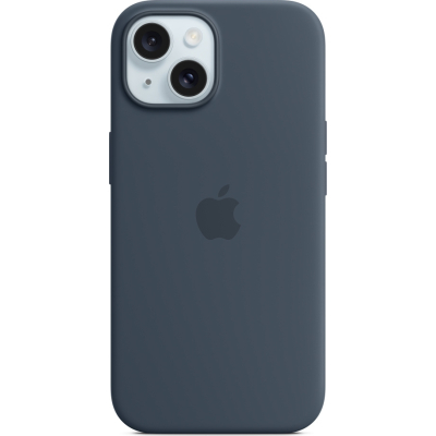 Чохол до мобільного телефона Apple iPhone 15 Silicone Case with MagSafe Storm Blue (MT0N3ZM/A)