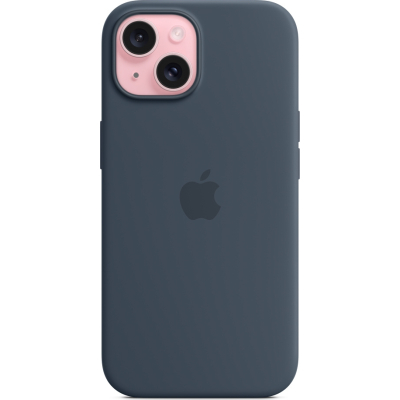 Чохол до мобільного телефона Apple iPhone 15 Silicone Case with MagSafe Storm Blue (MT0N3ZM/A)