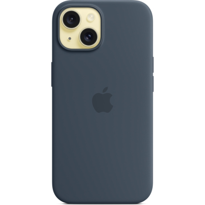 Чохол до мобільного телефона Apple iPhone 15 Silicone Case with MagSafe Storm Blue (MT0N3ZM/A)
