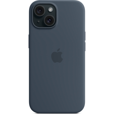 Чохол до мобільного телефона Apple iPhone 15 Silicone Case with MagSafe Storm Blue (MT0N3ZM/A)