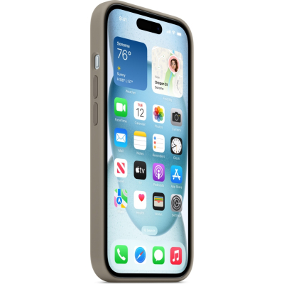Чохол до мобільного телефона Apple iPhone 15 Silicone Case with MagSafe Clay (MT0Q3ZM/A)