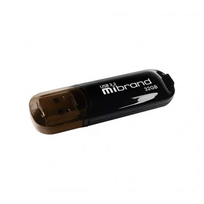 USB флеш накопичувач Mibrand 32GB Marten 32GB Black USB 3.2 Gen1 (MI3.2/MA32P10B)