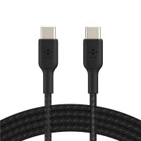 Дата кабель USB-С - USB-С BRAIDED, 1m, black Belkin (CAB004BT1MBK)