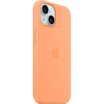 Чохол до мобільного телефона Apple iPhone 15 Silicone Case with MagSafe Orange Sorbet (MT0W3ZM/A)