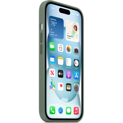 Чохол до мобільного телефона Apple iPhone 15 Silicone Case with MagSafe Cypress (MT0X3ZM/A)
