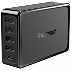 Зарядний пристрій Tronsmart U5P 60W USB PD Desktop Charger with VoltiQ Black (232389)