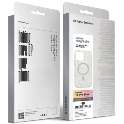 Чохол до мобільного телефона Armorstandart Glow Magsafe Apple iPhone 13 Pro Max Transparent (ARM69721)