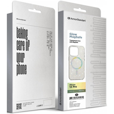Чохол до мобільного телефона Armorstandart Glow Magsafe Apple iPhone 13 Pro Transparent (ARM69720)