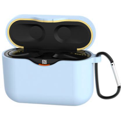 Чохол для навушників BeCover Silicon для Sony WF-1000XM3 Light Blue (705691)