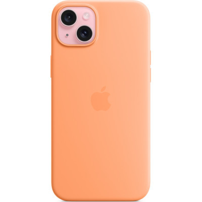 Чохол до мобільного телефона Apple iPhone 15 Plus Silicone Case with MagSafe Orange Sorbet (MT173ZM/A)