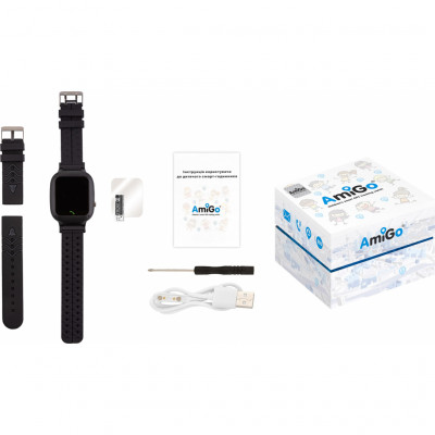Смарт-годинник Amigo GO004 Splashproof Camera+LED Black (882418)