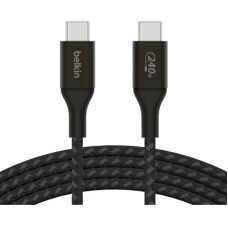 Дата кабель USB-C to USB-C 2.0m 240W Black Belkin (CAB015BT2MBK)